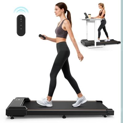 Formill FT21 Ultratunn Gångmatta, 2,5 hk motor,hastighetsområde 1-6 km/h,LED-skärm,maximal belastning 100 kg,Platsbesparande löpband