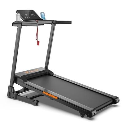 Formill FT61 3,0 hästkrafters hopfällbart löpband, 15° lutning, 13,5 km/h, 17×43 tums rem, 136 kg last, tyst, LCD, hemstötdämpning