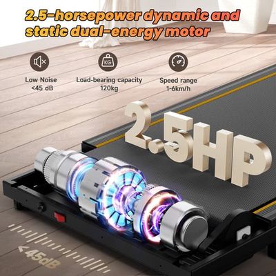 Jagjog JT31 4-i-1 Under skrivbordsplattform Löpband 15° LED-display Tyst hemmakontor Gym 1-6 km/h 100 kg Last