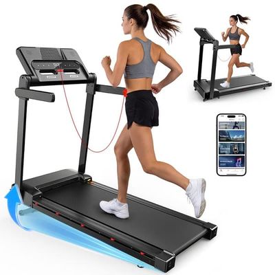 Formill FT54 Home Hopfällbart löpband 3,0 hästkrafter, 15° automatisk lutning, 150 kg last, 1–14 km/h med Bluetooth-app