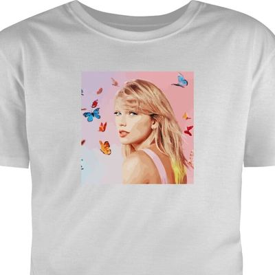 T-skjorte for Barn | Klassisk Barn-T-skjorte Taylor Swift Fjärillar