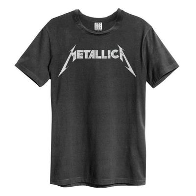 Amplified Unisex T-shirt med Metallica-logotyp för vuxna
