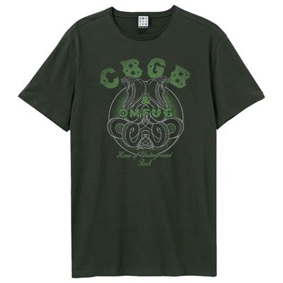 Amplified Unisex Adult CBGB Snake Logo T-Shirt