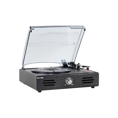 Platinumsnurrspelare Vinyl Oxford Bluetooth 5.0 med Svart Högtalare