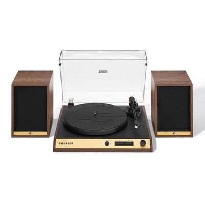 Crosley C72 Platespiller m. Høyttalere (valnøtt)