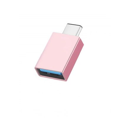 INF Adapter USB-C (hann) til USB 3.0 (hun) Rosa