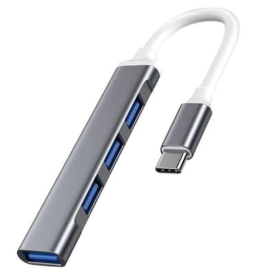 Kraftfuld USB-C-hub med 4 porte