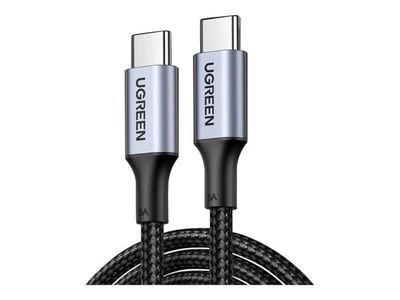 Ugreen - USB-kabel - USB-C (hane) till USB-C (hane) - USB 2.0 - 20 V - 5 A - 50 cm - USB-strömförsörjning (100W) - svart