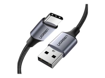 Ugreen - USB-kabel - USB (hane) till 24 pin USB-C (hane) - USB 2.0 - 5 V - 3 A - 1 m - svart