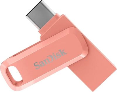 SanDisk 512GB Ultra Drive Dual Go USB Type-C -muisti, Peach