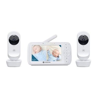 Motorola | Video Baby Monitor - Two camera pack | VM35-2 5.0" | 5.0" diagonal color screen; 5 x preloaded lullabies; Two-way talk; Room temperature mo