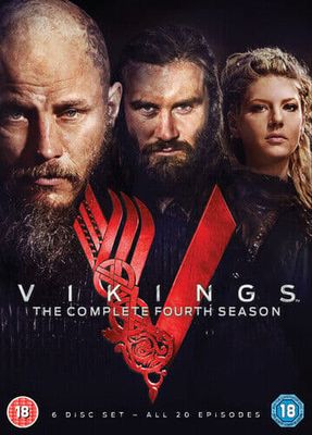 Vikings: The Complete Fourth Season DVD (2017) Travis Fimmel Cert 18 6 Discs Region 2 Brand New