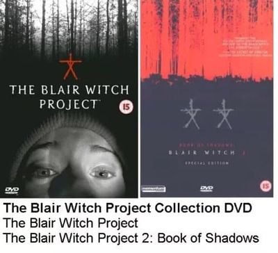 THE BLAIR WITCH PROJECT MOVIE FILM COLLECTION DVD Part 1 2 BOOK OF SHADOWS Region 2 Brand New