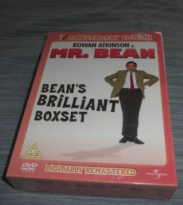 Mr Bean Rowan Atkinson Beans Brilliant [DVD] Boxset 20th Anniversary Edition Region 2 Brand New