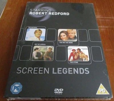 Robert Redford Screen Legends Film Collection Out Of Africa etc Boxset 4 DVD Region 2 Brand New