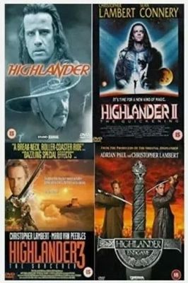 HIGHLANDER QUADRILOGY PART 1 2 3 4 DVD COMPLETE COLLECTION MOVIE FILM Release Region 2 Brand New