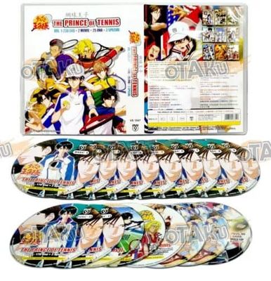 THE PRINCE OF TENNIS - TV DVD (1-230 EPS+2 MOVIES+25 OVA+3 SPCIAL) SHIP FROM Region 2 Brand New