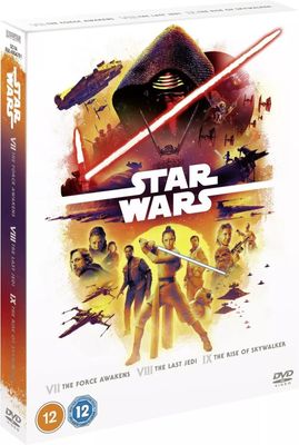 Star Wars Sequel Trilogy Box Set DVD Episodes 7-9 [2022] Region 2 Brand New