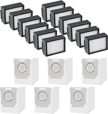 INF 12-pack støvsugerfilter og 6-pack støvsugerposer for iRobot Roomba i3/i3+/i4/i4+/i6/i6+/i7/i7+/j7