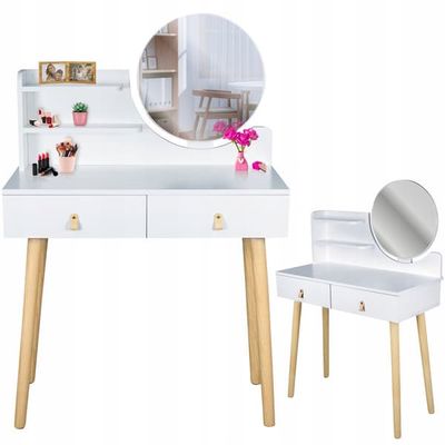 SCANDI toiletbord med spejl, skandinavisk kosmetik
