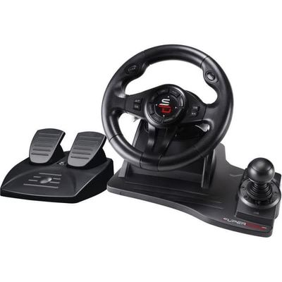 Racingratt - SUPERDRIVE - GS550 - Med pedaler - Växelspak - Vibrationer - Multiplattform
