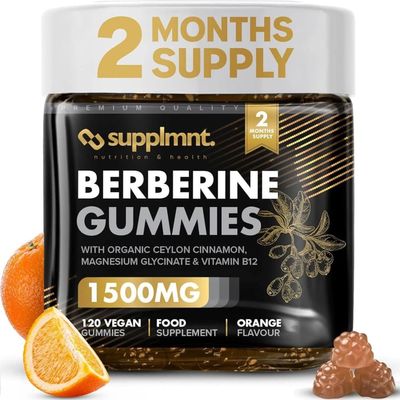 Berberine Gummies 2 Months Supply, 1500mg Berberine with 1000mg Ceylon Cinnamo