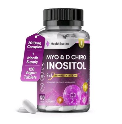 Myo & D-Chiro Inositol With Vitamin D3 & K2 x 120 Tablets