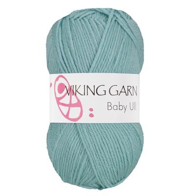 Baby Ull Garn Merinoull 50 g Ljus petrol 373 Viking Garn