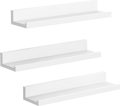 3-pack Tavelhylla / Vägghylla Vit 38 x 10 x 5 cm