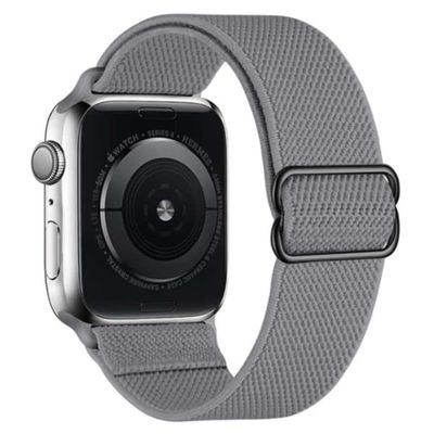 Apple Watch 42/44/45 armbånd nylon mørk grå