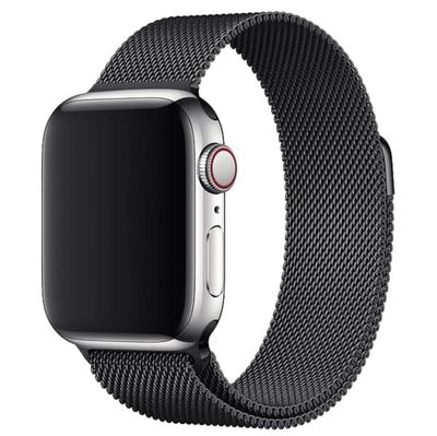 Milanese Loop Rem til Apple Watch 38-41mm - SORT