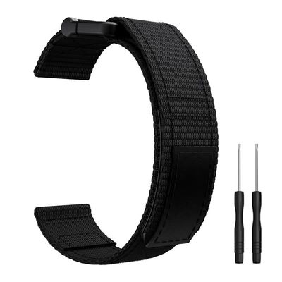 Klokkereim 22 mm for Garmin Fenix 5/6/7 Forerunner Approach Nylon Sort