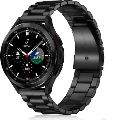Galaxy Watch 4/5 metallarmbånd rustfritt stål svart