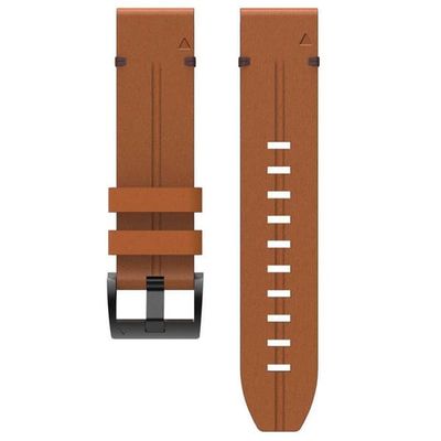 Nail lær klokkereim easyfit Garmin Epix Pro (47mm) - Chestnut Oak