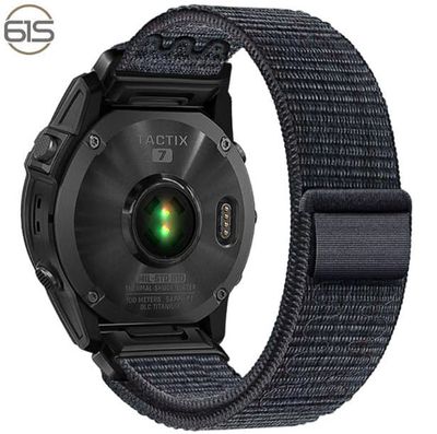 INF Garmin Fenix 5/6/7X Pro borrelåsstropp i nylon - 22mm