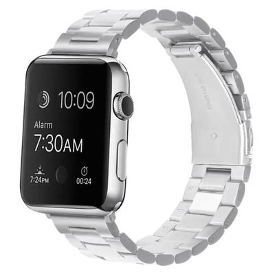 Rustfrit stål metalarmbånd - rustfrit stål op til Apple Watch 38-41mm - SØLV
