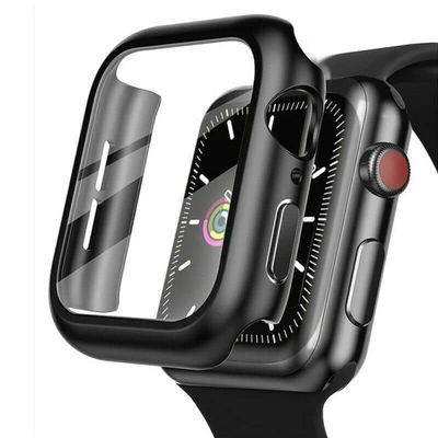 Stötdämpande Skal + Härdat Glas 2in1 till Apple Watch 44mm - BLÅ