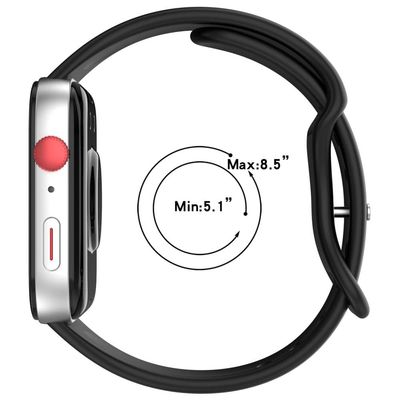 INF Silikone Huawei Watch Fit 3/4 Rem - Erstatningsbånd Sort