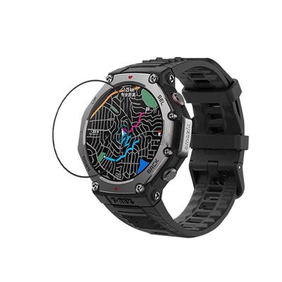 INF Amazfit T-Rex 3 Skjermbeskytter (2-pakning) - Myk, 3D-buet, HD-klar, Dekselvennlig