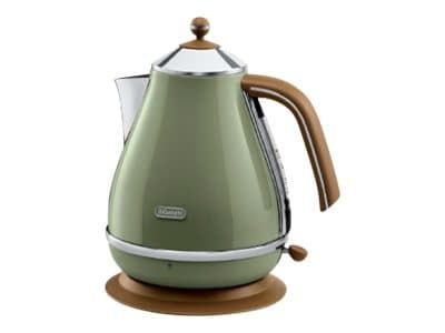 De'Longhi Icona Vintage KBOV 2001.GR - Kedel - 1,7 liter - 2 kW - oliven