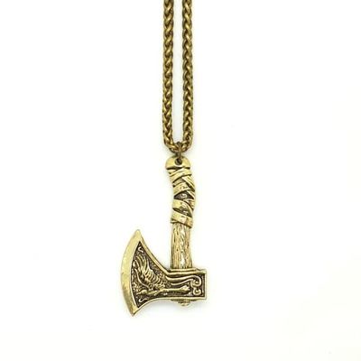 Viking Odin axe varg & korps slaviska halsband & hänge