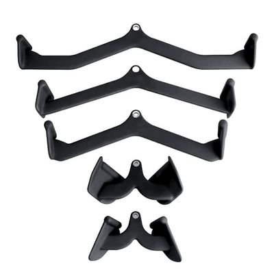 PH Fitness Multigrepp Kabelhandtag Set 5 & 7 Delar med Valbart A-Frame Ställ – Cable Attachments för Latsdrag, Rodd & Styrketräning