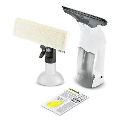 KARCHER WV 1 Plus - Fönsterputsare - 250 mm bred gummiskrapa - 25 min batteritid - Rengör upp till 70 m² (cirka 23 fönster)