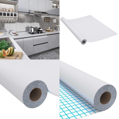 Selvklæbende folie til møbler 500x90 cm PVC sølvfarvet højglans - Klæbefolie - Klæbefolier - Home & Living