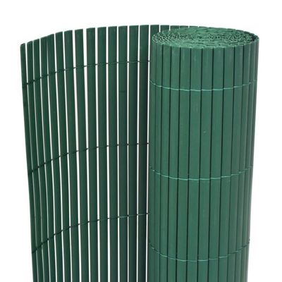 vidaXL Dobbelsidet hagegjerde PVC 150x300 cm grønn