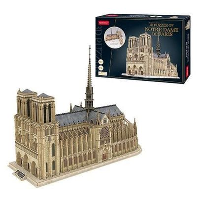 Notre Dame XL 3D-pussel - Världsmärken - 3D Led-pussel - 293 bitar - Vuxen 14 år eller äldre