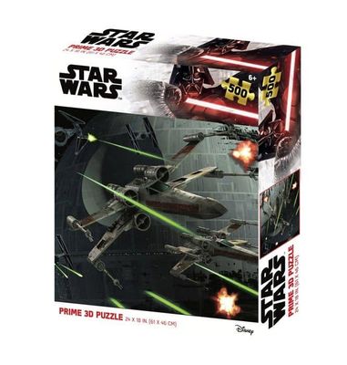 Linsformigt pussel - STAR WARS - The Battle of the Death Star 500 st - Svart - Child - Prime 3D