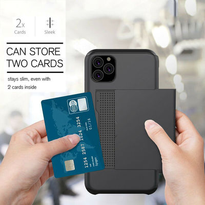 iPhone 11 Pro Max iskunkestävä kuori korttipaikka 4x Väri Lompakko