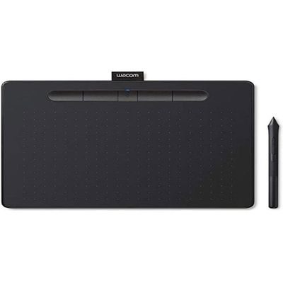 Grafiktablett - WACOM - Intuos M - Bluetooth - Tryckkänslig penna - Svart