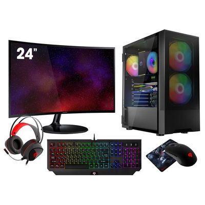 VIST PC Gaming Ryzen 7 5700G - RAM 16Go - RX VEGA8 - SSD 1To M.2 - LCD 24 - WIFI - Windows 11 Pro